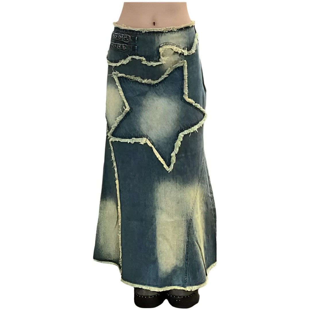 Gaia Denim Maxi Skirt