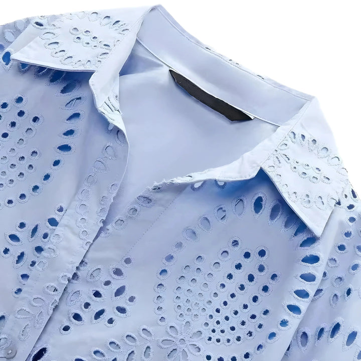 Gwen Perforated Blouse