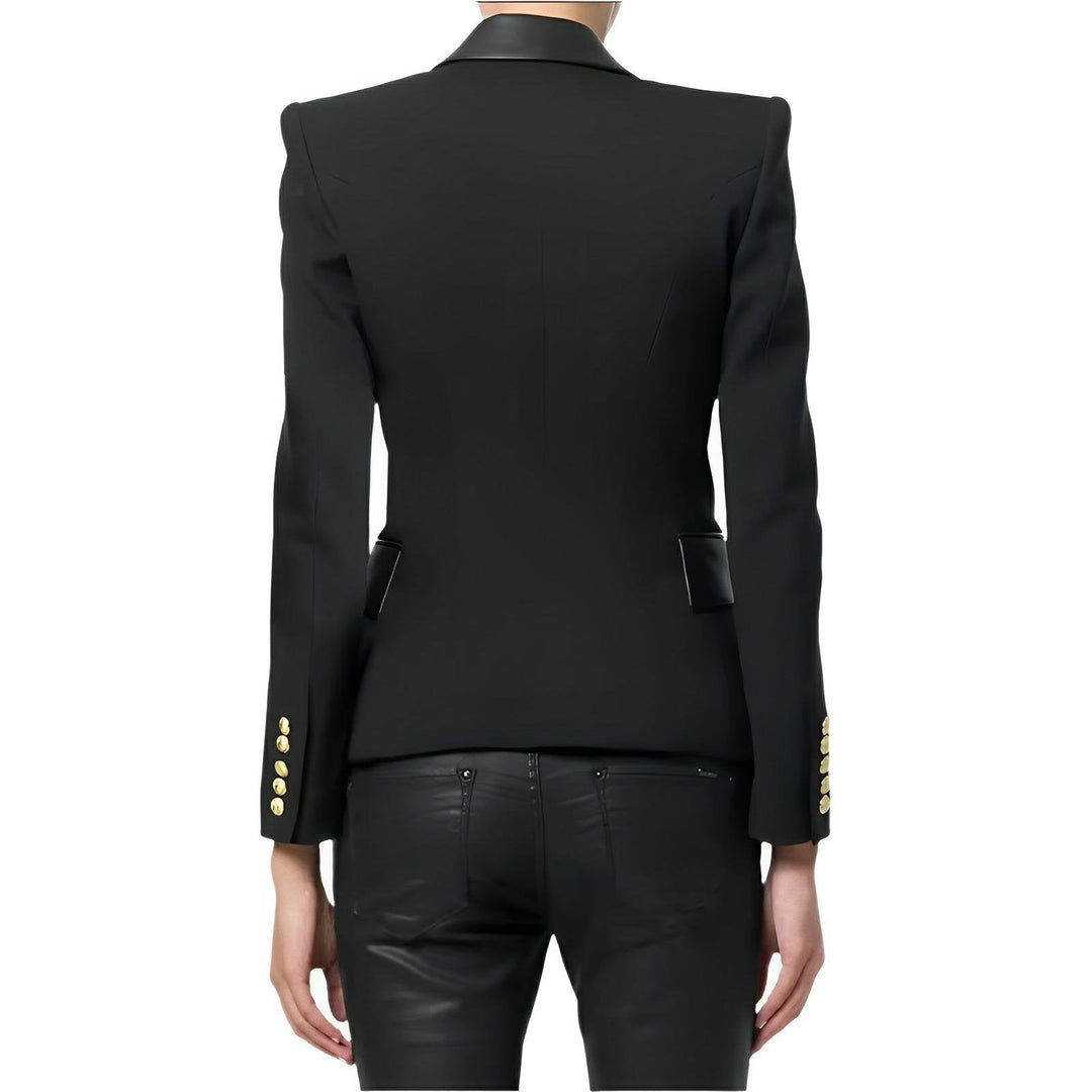Mila Faux Leather Blazer