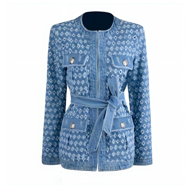 Virgo Belted Denim Jacket