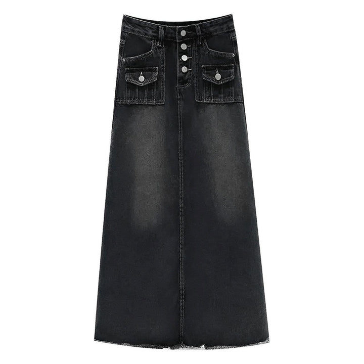 Whitney Denim Maxi Skirt